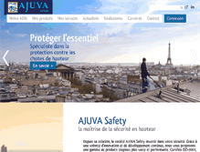 Tablet Screenshot of ajuva-safety.com